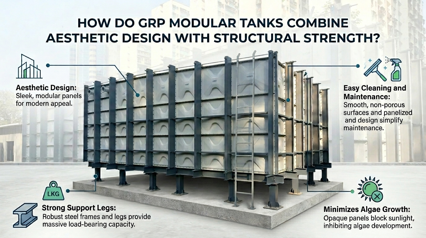 How Do GRP Modular Tanks Combine Aesthetic Design with Structural Strength?