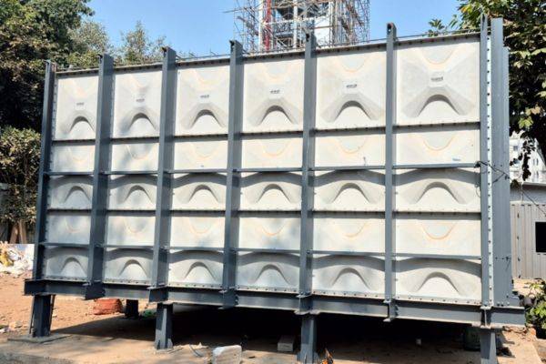 Grp Panel tank ground level installation hp engineers