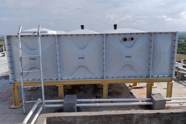 rooftop smc water tank installation